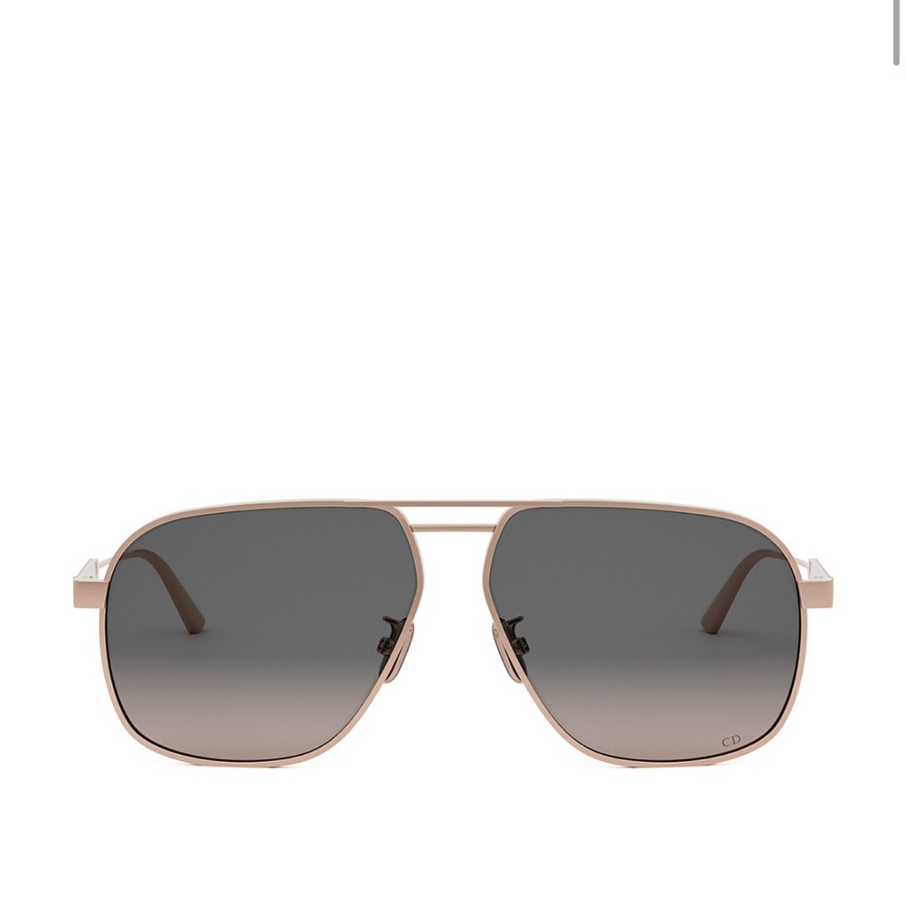 Dior Rose Gold Frame Sunglasses with Gradient Lenses